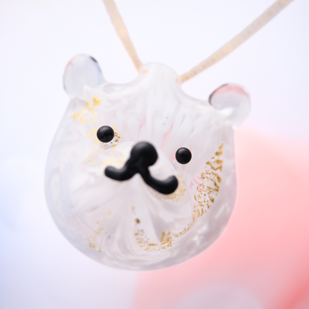 Crystal】「クマクリスタル」（スノウ） - 幸愛硝子（ユキエガラス