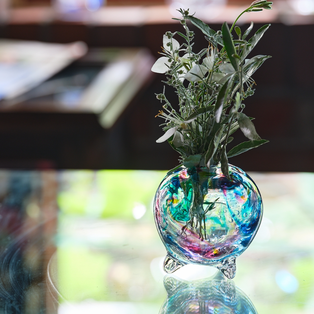 Jewel One Flower「ネルラ（Nelra）」 - 幸愛硝子（ユキエガラス